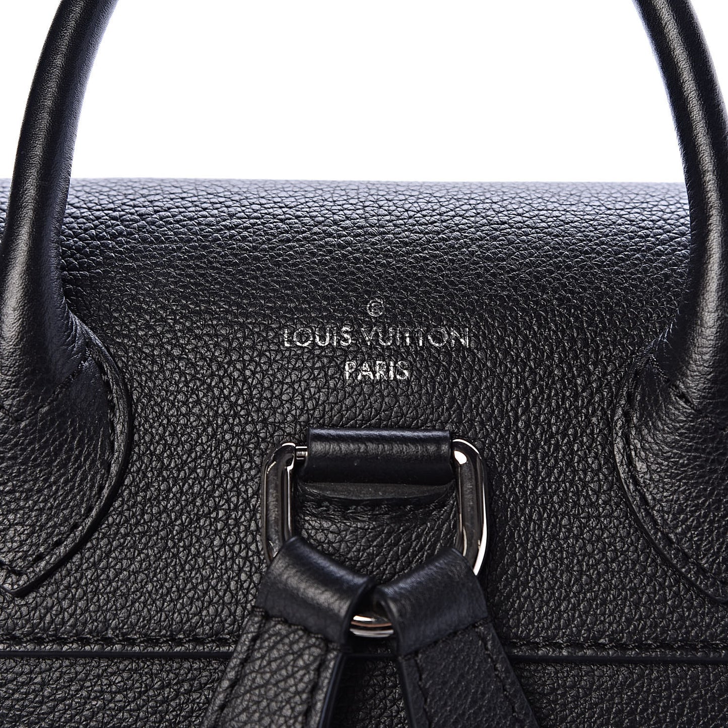 Calfskin Lockme Backpack Black
