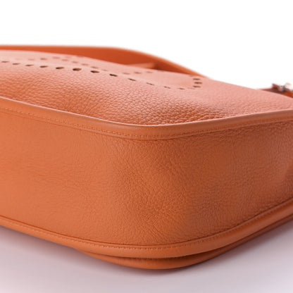 Hermes Taurillon Clemence Evelyne III GM Orange 7 of 12