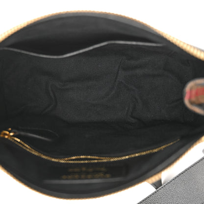 Burberry Soft Grain Calfskin House Check Small Helmsley Crossbody Black 4 of 10