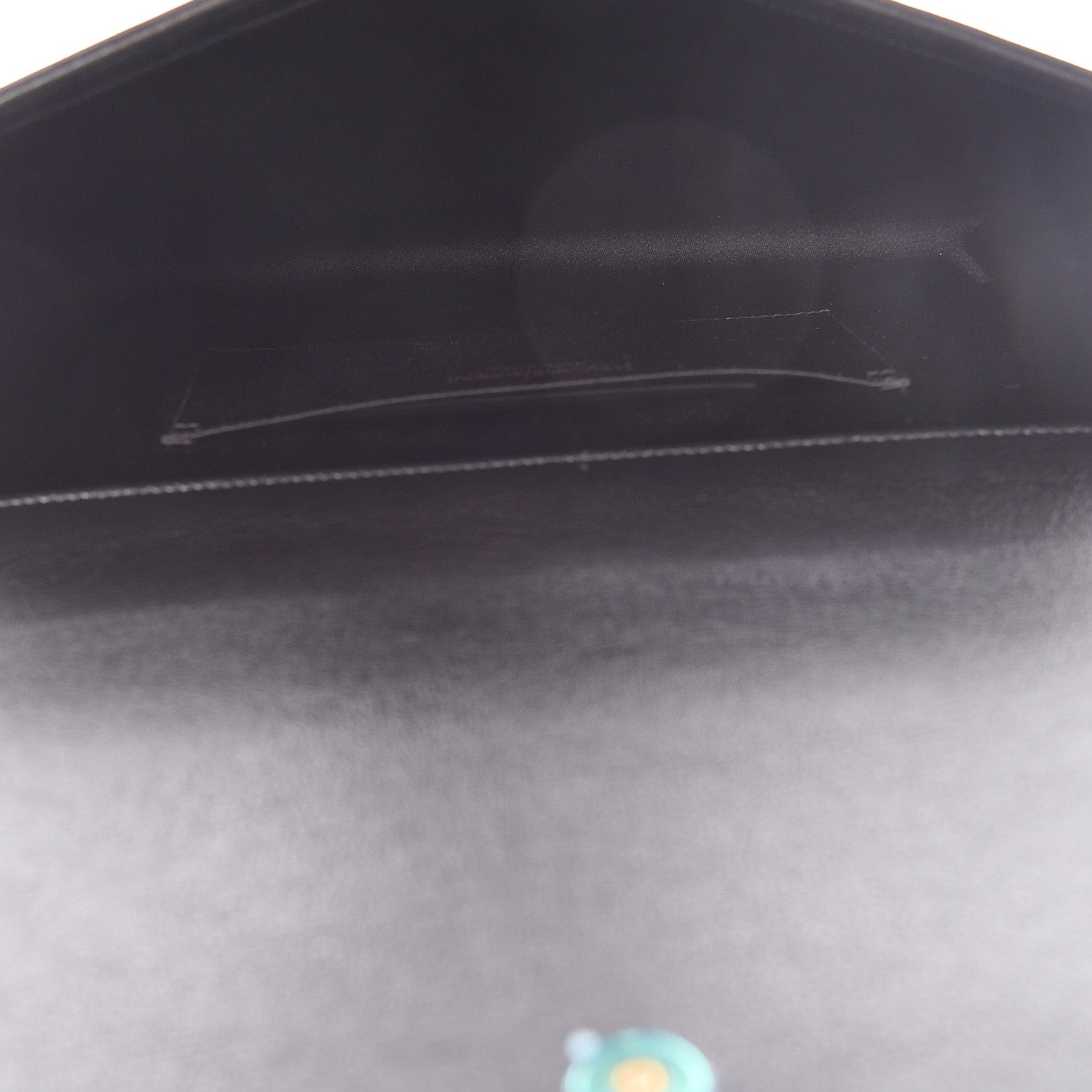 Saint Laurent Calfskin Monogram Large Belle De Jour Clutch Black 5 of 12