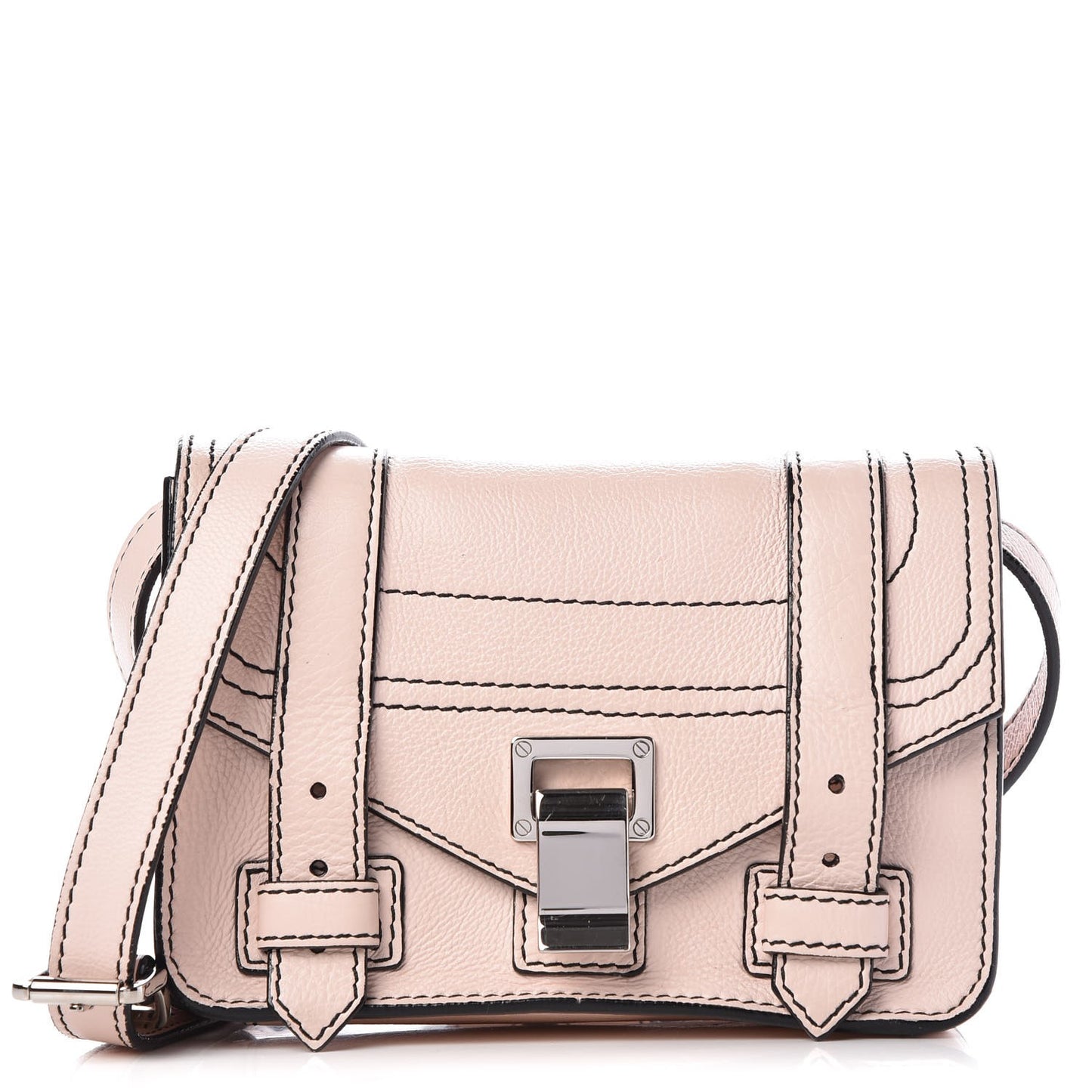 Calfskin Mini PS1 Crossbody Bag Rose Quartz