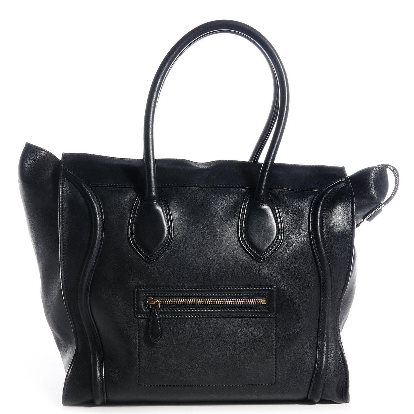 Smooth Calfskin Medium Luggage Black