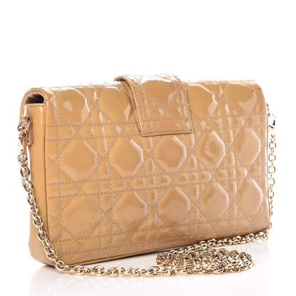Christian Dior Patent Cannage New Lock Pouch Beige 3 of 15