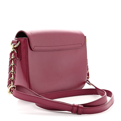 Salvatore Ferragamo Saffiano Sandrine Shoulder Bag Wine 3 of 15