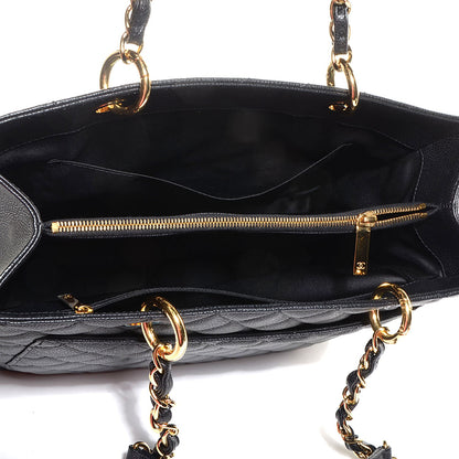 Chanel Caviar Quilted Grand Shopping Tote GST Black 5 of 7