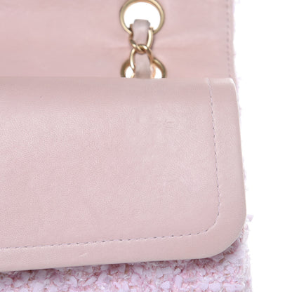 Chanel Tweed Medium Double Flap Pink 16 of 20