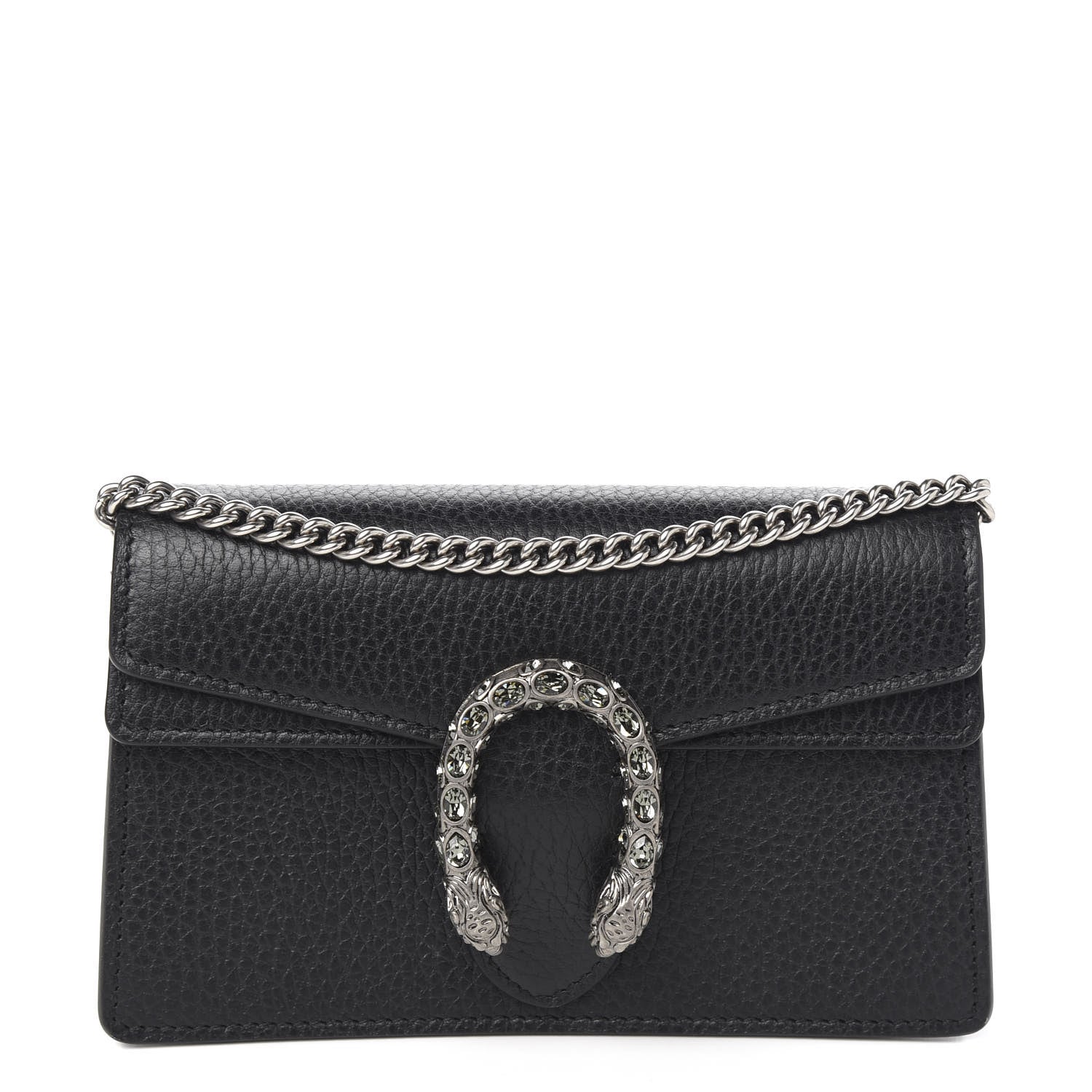 Gucci Calfskin Super Mini Dionysus Shoulder Bag Black 1 of 9