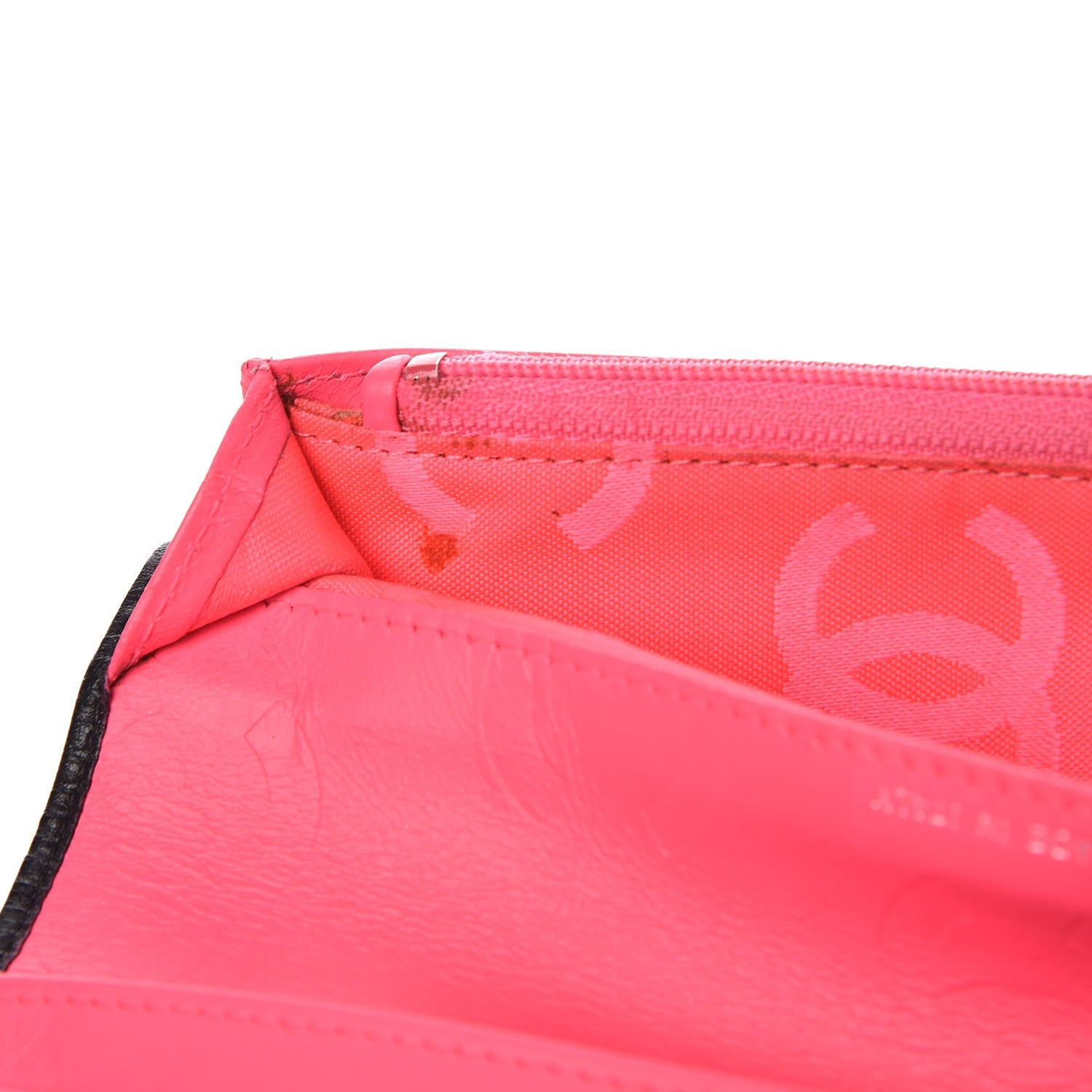 Chanel Calfskin Quilted Cambon Yen Wallet Black White 10 of 11
