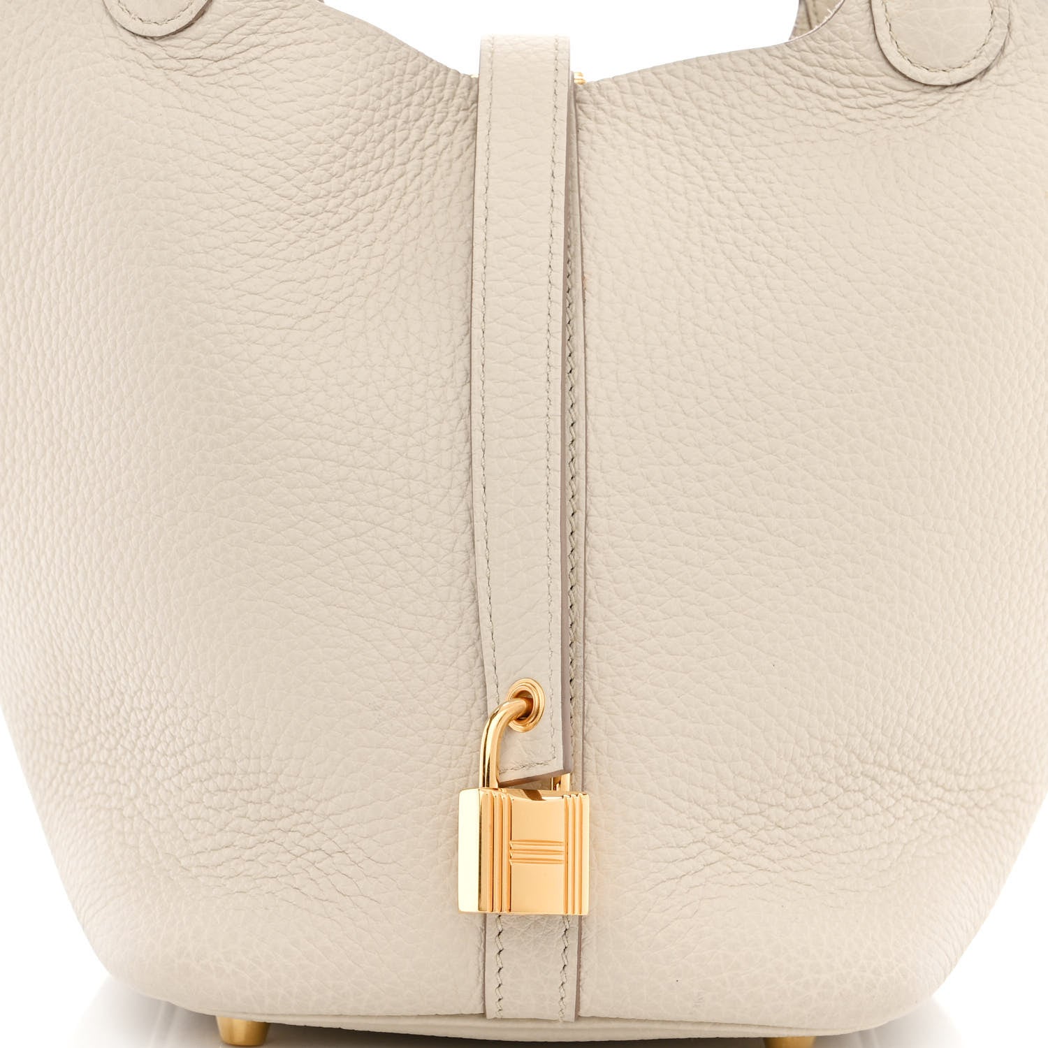 Hermes Taurillon Clemence Picotin Lock 18 PM Beton 8 of 10