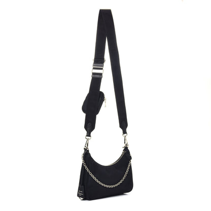 Prada Nylon Re-Edition 2005 Shoulder Bag Black 4 of 10
