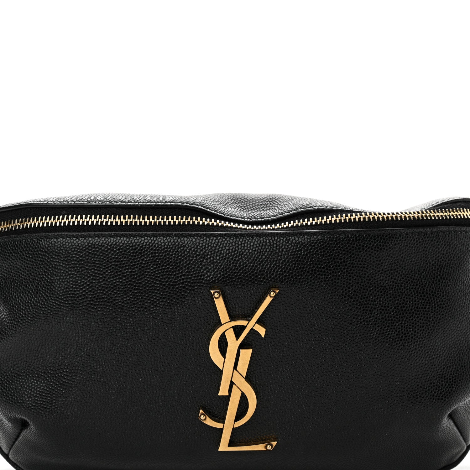 Saint Laurent Grain De Poudre Monogram Belt Bag Black 8 of 11