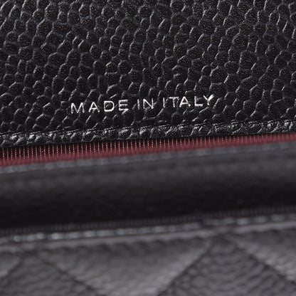 Chanel Caviar Quilted Flap Card Holder Black 7 of 9