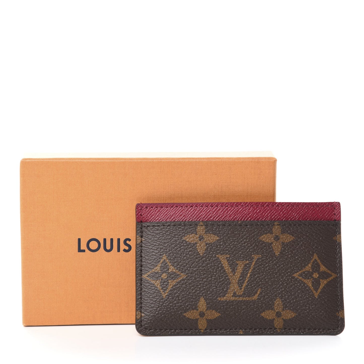 Monogram Card Holder Fuchsia