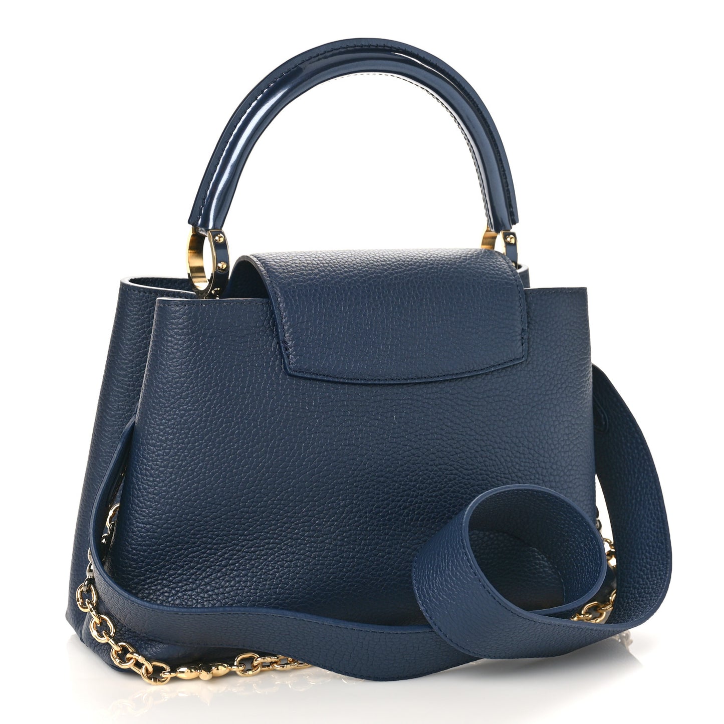 Taurillon Flower Chain Capucines MM Navy