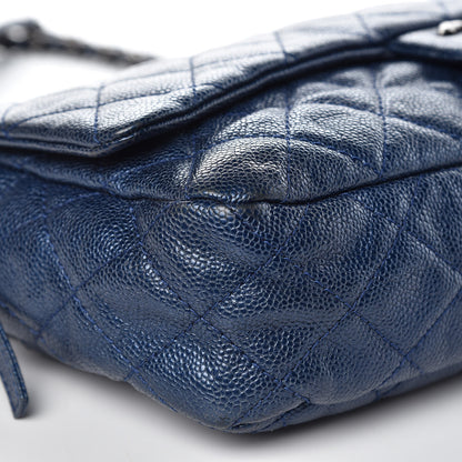 Chanel Iridescent Caviar Quilted Large Chic Flap Blue 8 of 15