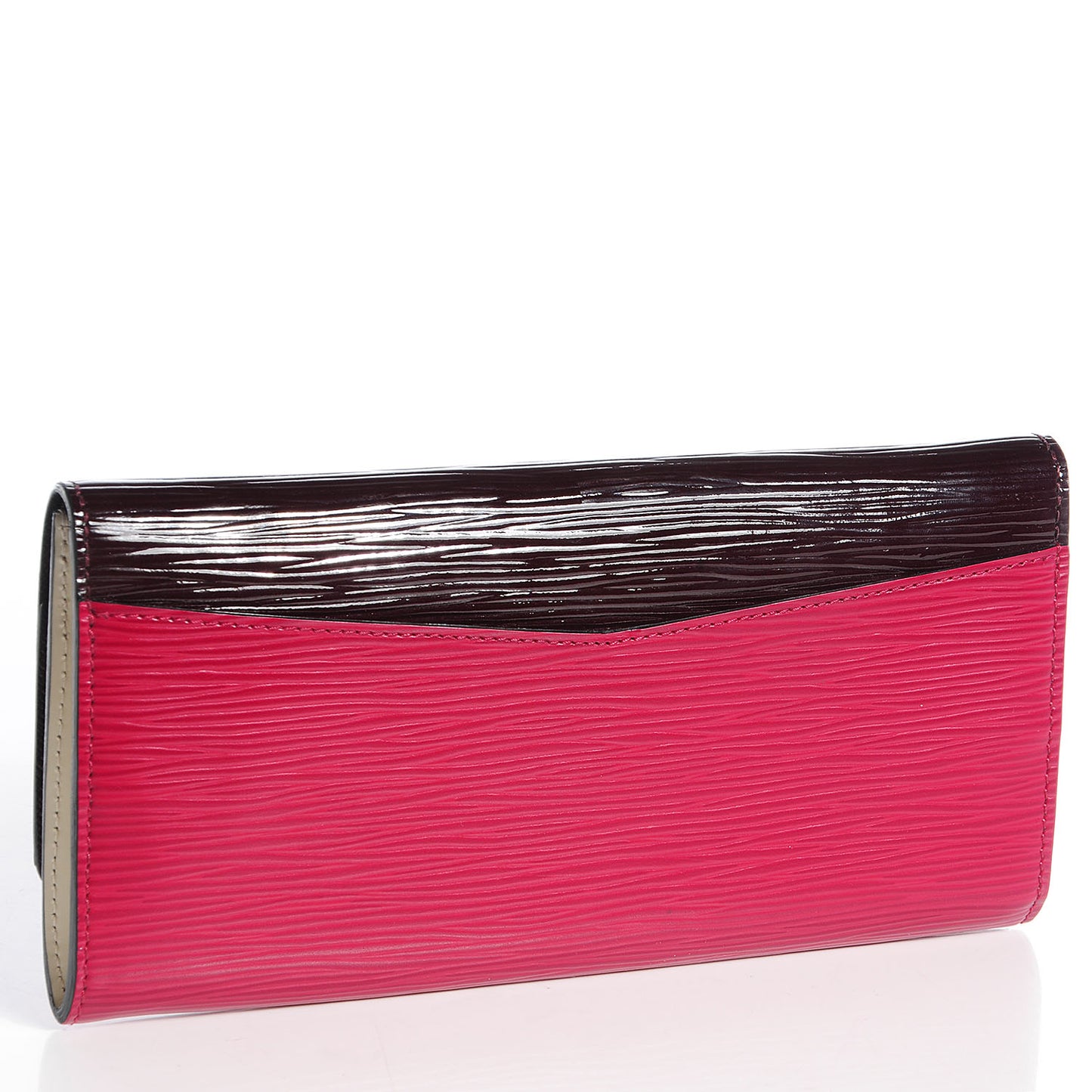 Electric Epi Flore Wallet Tri-Color Prune