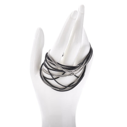 David Yurman Darkened Sterling Silver Sixteen-Row Box Chain Bracelet 2 of 4
