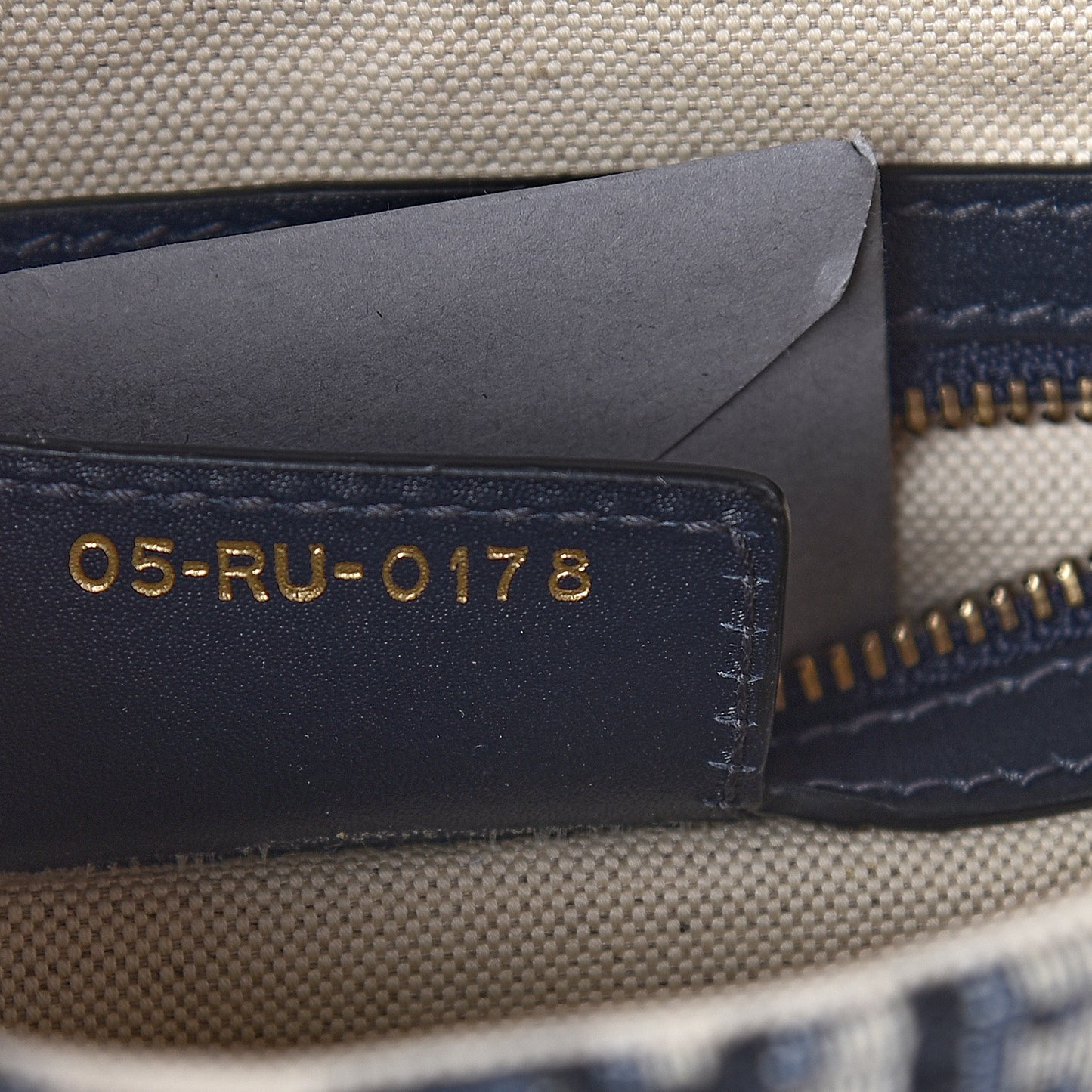 Oblique Saddle Bag Blue