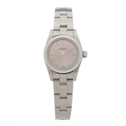 Rolex Stainless Steel 24mm Oyster Perpetual Watch Pink 76080 1 of 4