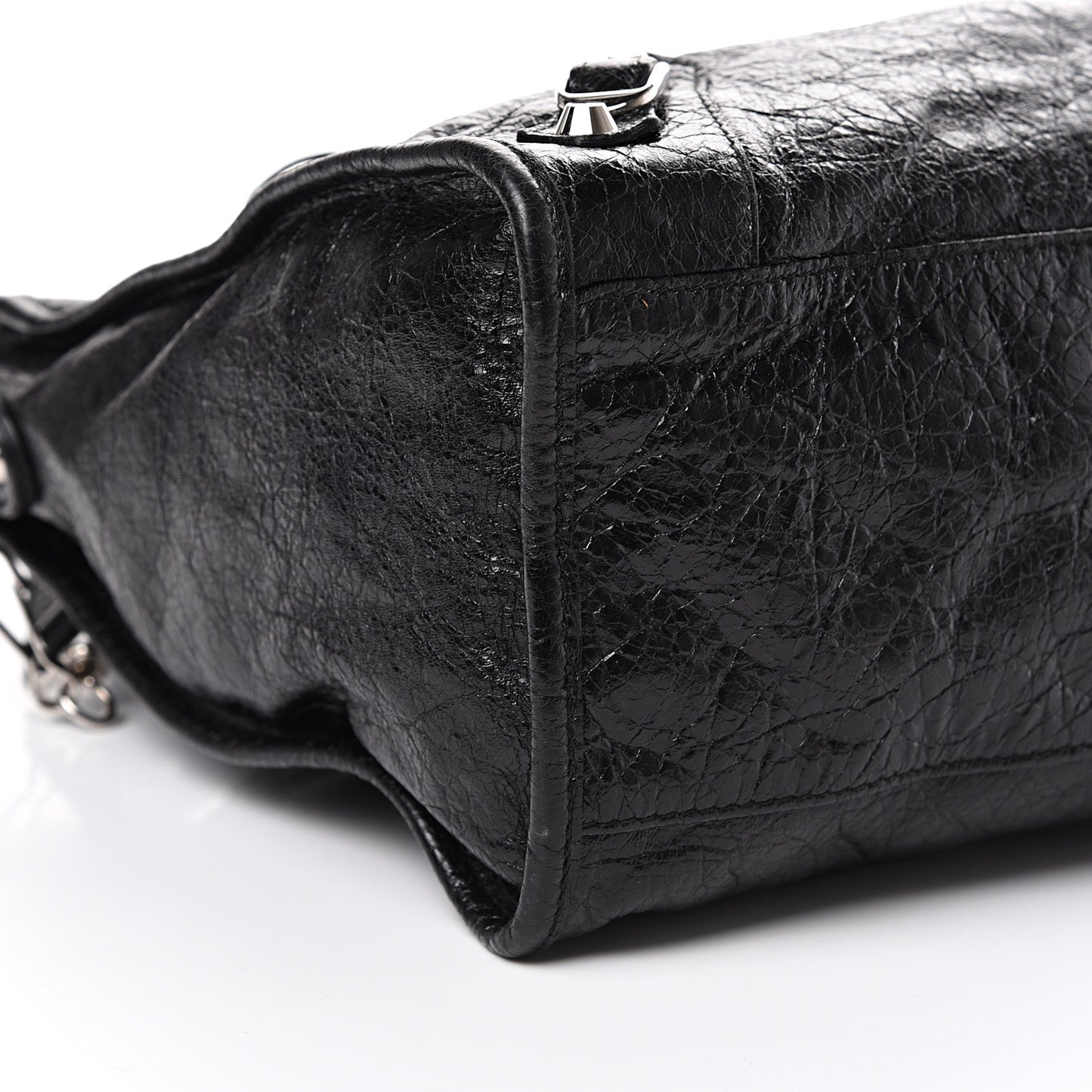 Agneau Classic Silver Hardware City Black