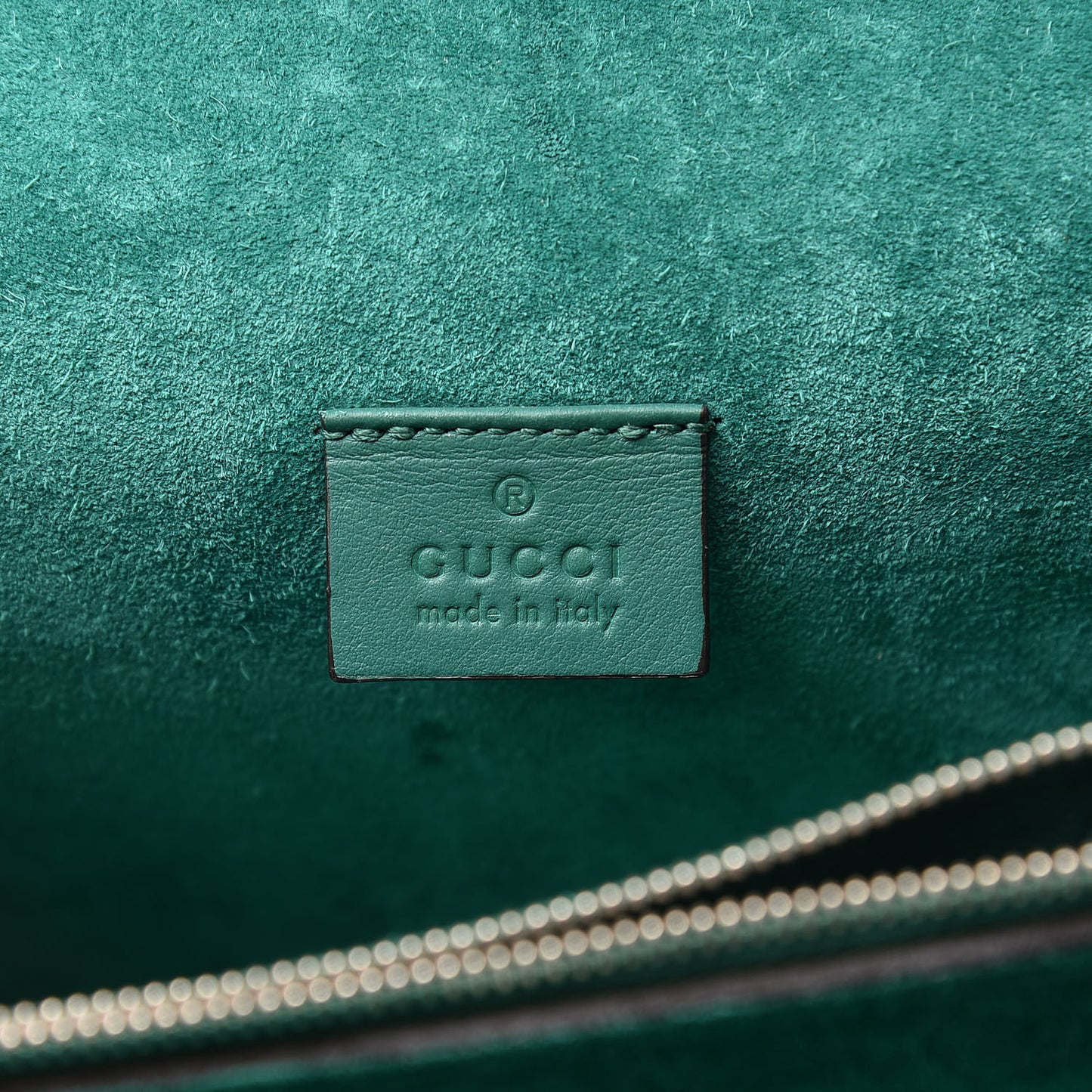 GG Supreme Monogram Willow Hill Embroidered Small Dionysus Shoulder Bag Emerald