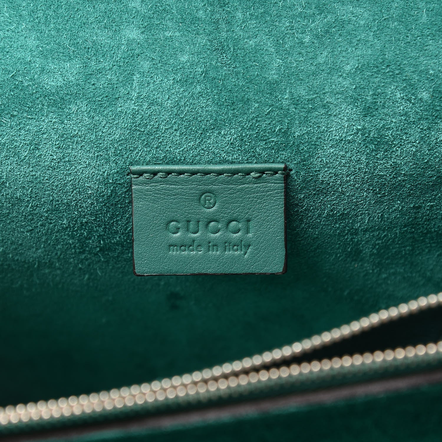 Gucci GG Supreme Monogram Willow Hill Embroidered Small Dionysus Shoulder Bag Emerald 6 of 14
