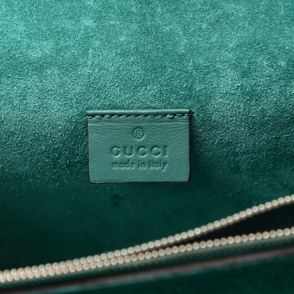 Gucci GG Supreme Monogram Willow Hill Embroidered Small Dionysus Shoulder Bag Emerald 6 of 14
