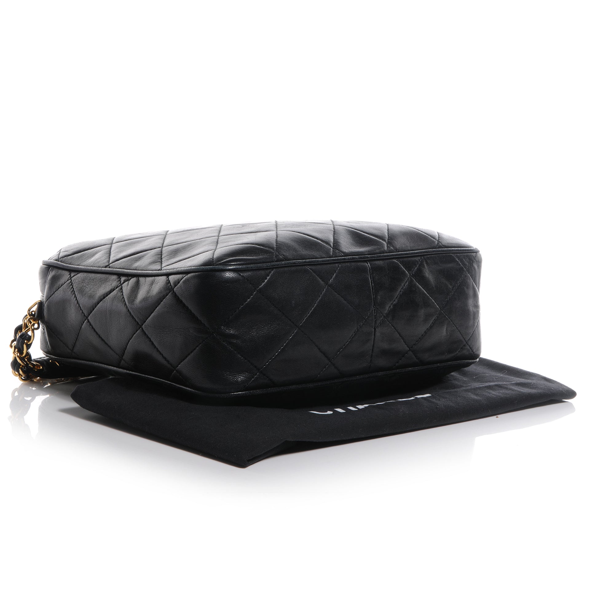 Chanel Quilted Lambskin Tassel Camera Case Black 4 of 8