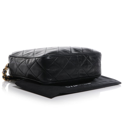 Chanel Quilted Lambskin Tassel Camera Case Black 4 of 8