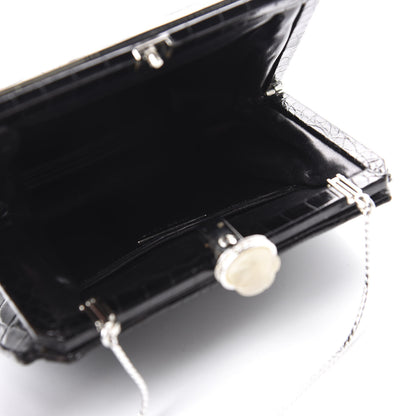 Judith Leiber Alligator Crystal Evening Bag Black 7 of 12