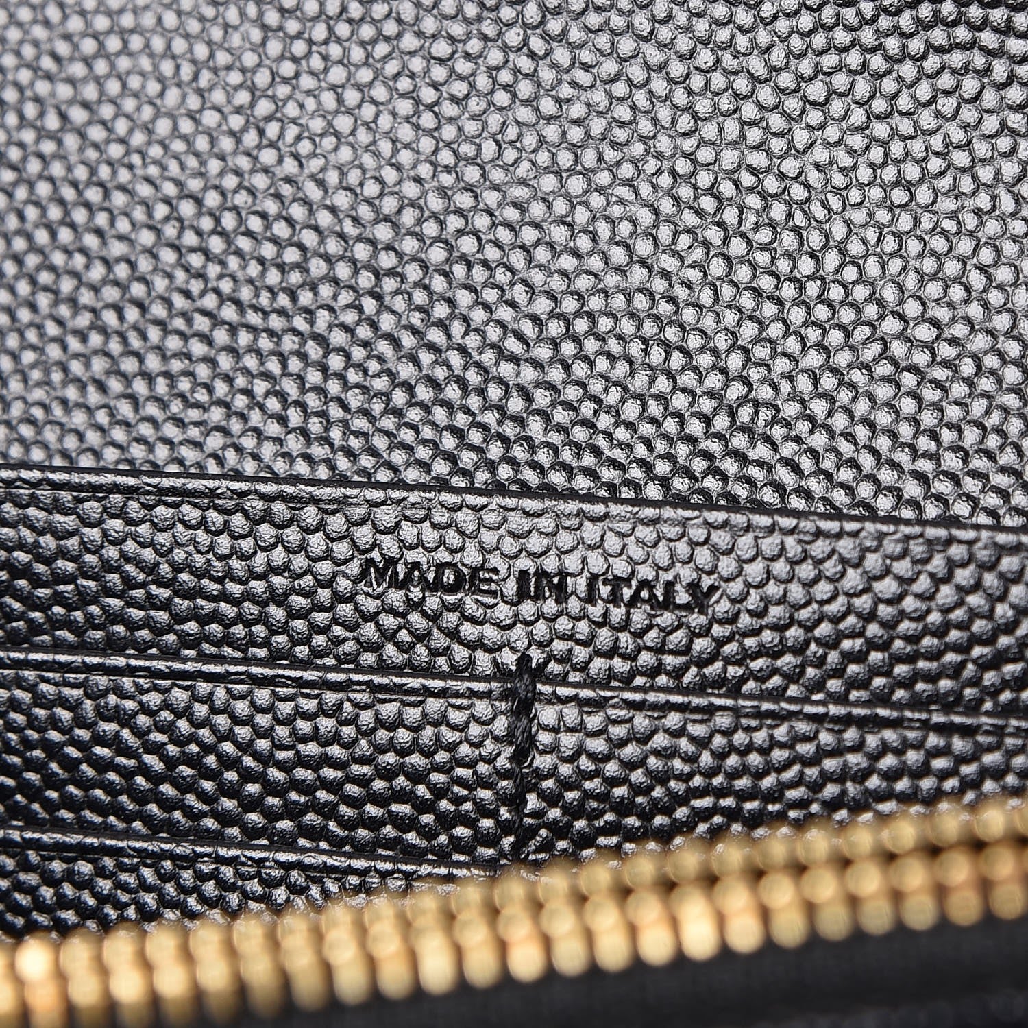 Saint Laurent Grain De Poudre Matelasse Chevron Monogram Flap Wallet Black 7 of 9