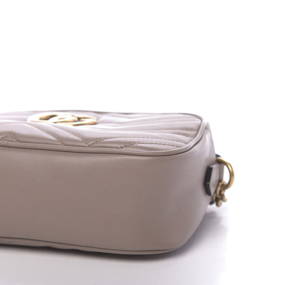 Gucci Calfskin Matelasse Small GG Marmont Chain Shoulder Bag Porcelain Rose 9 of 10
