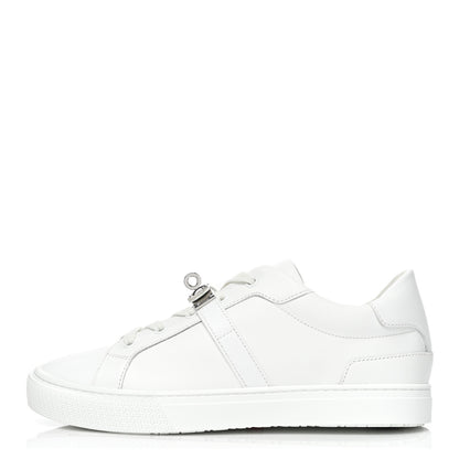 Hermes Calfskin Day Sneakers 39 White 1 of 10