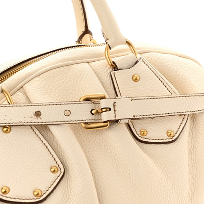 Prada Cervo Antik Shopping Satchel White 11 of 15