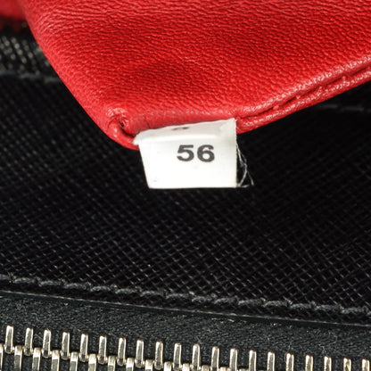 Prada Saffiano Small Galleria Double Zip Tote Black Talco 2 of 10