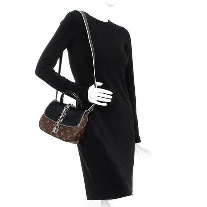 Louis Vuitton Calfskin Monogram Chain It Bag PM Black 2 of 6