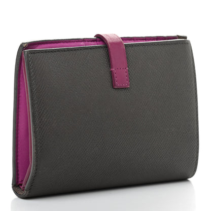 Celine Grained Calfskin Medium Multifunction Strap Wallet Grey 3 of 8
