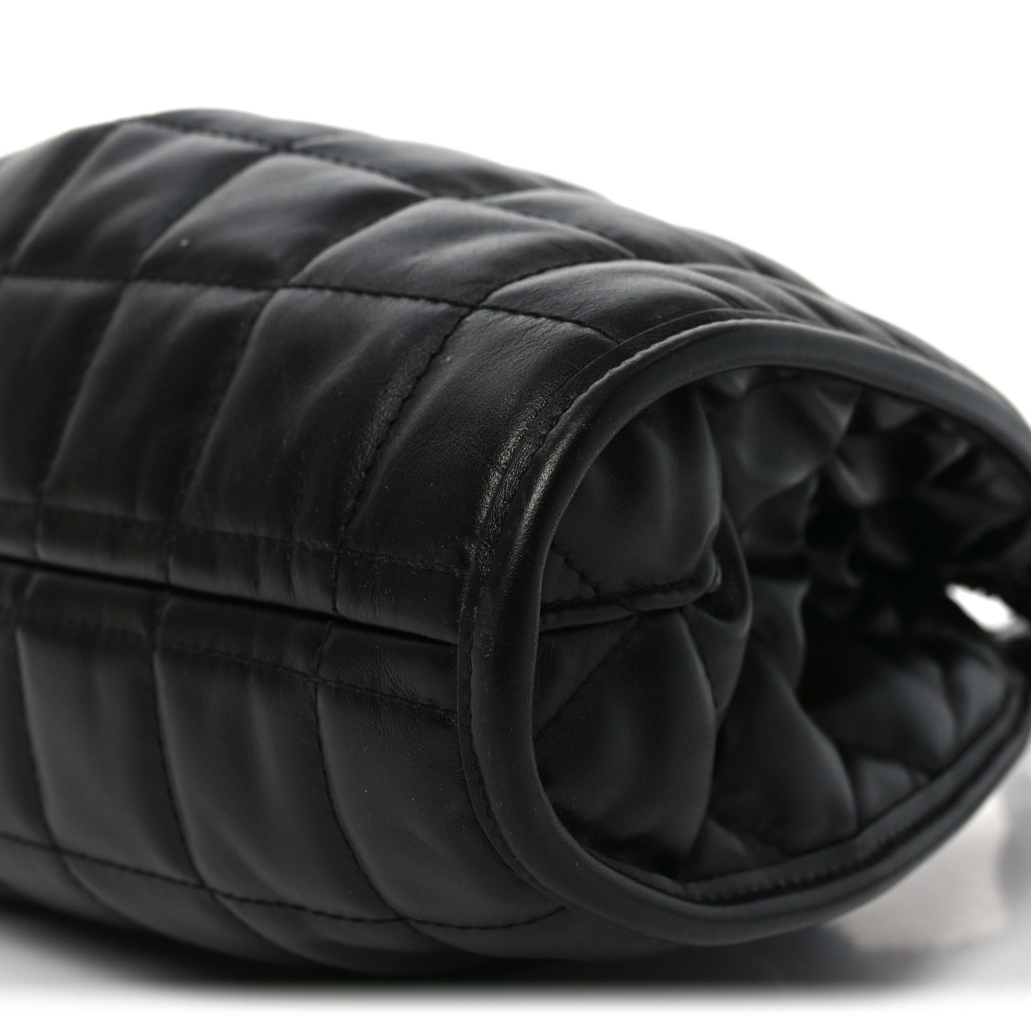 Calfskin Quilted Medium Deco Tote Bag Black