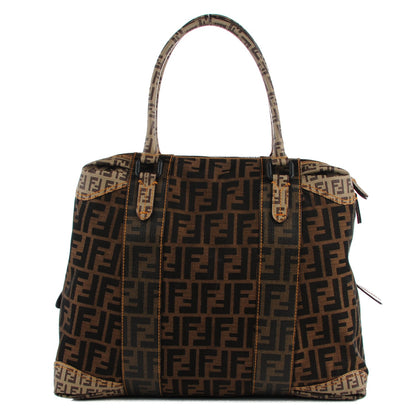 Fendi Zucca Zucchino Spalmati Large B Mix Tote Tobacco 1 of 10