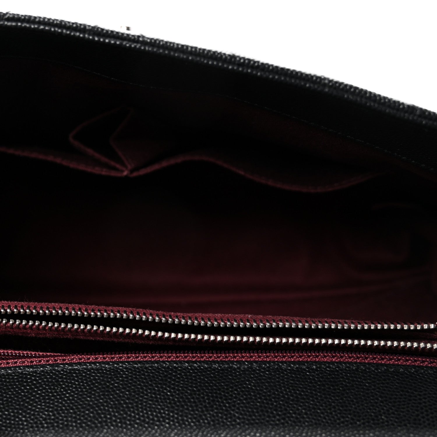 Chanel Caviar Chevron Quilted Medium Coco Handle Flap Black 5 of 10