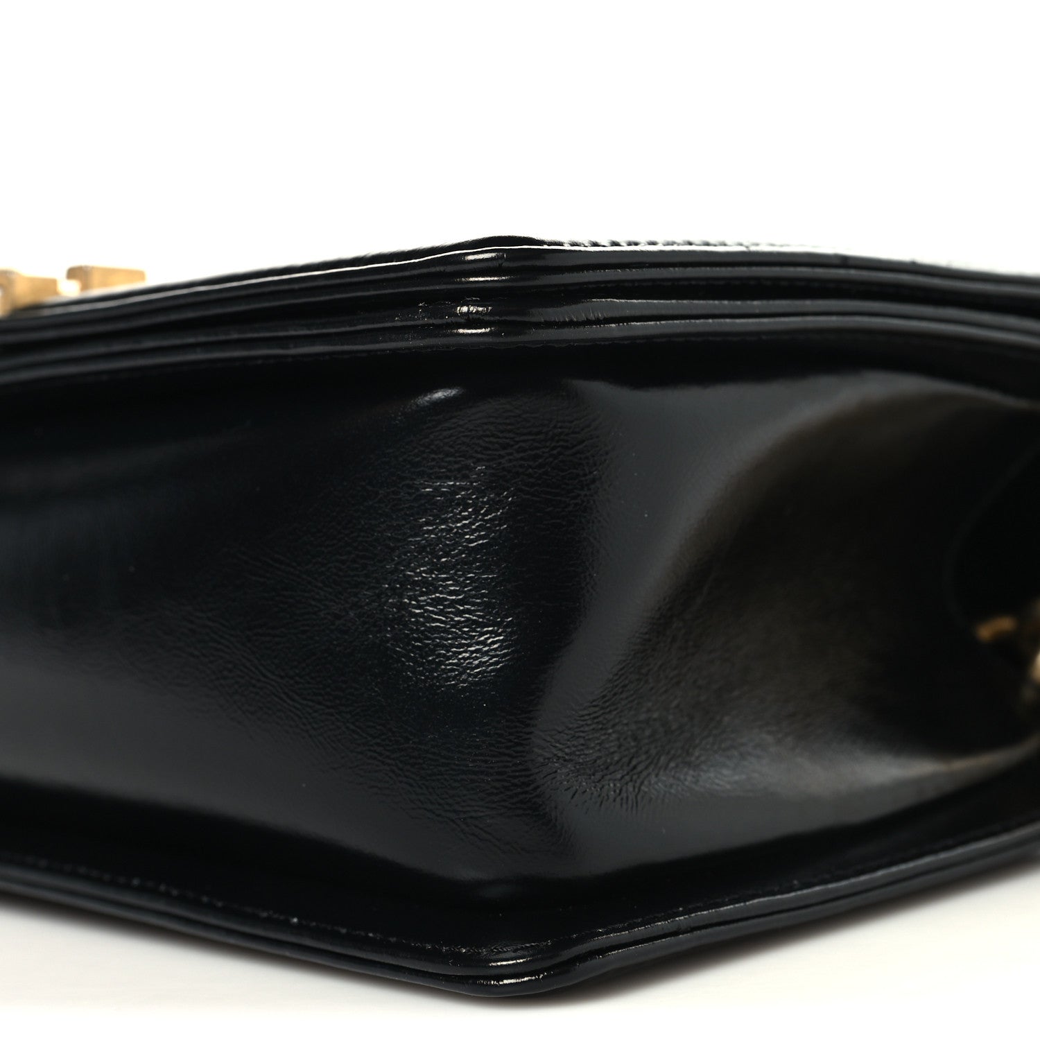 Chanel Metallic Glazed Calfskin Medium Boy Flap Black Gold 10 of 10