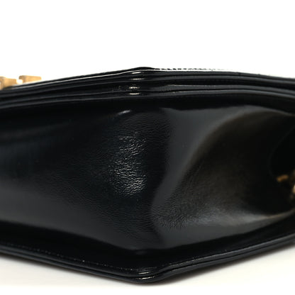 Chanel Metallic Glazed Calfskin Medium Boy Flap Black Gold 10 of 10