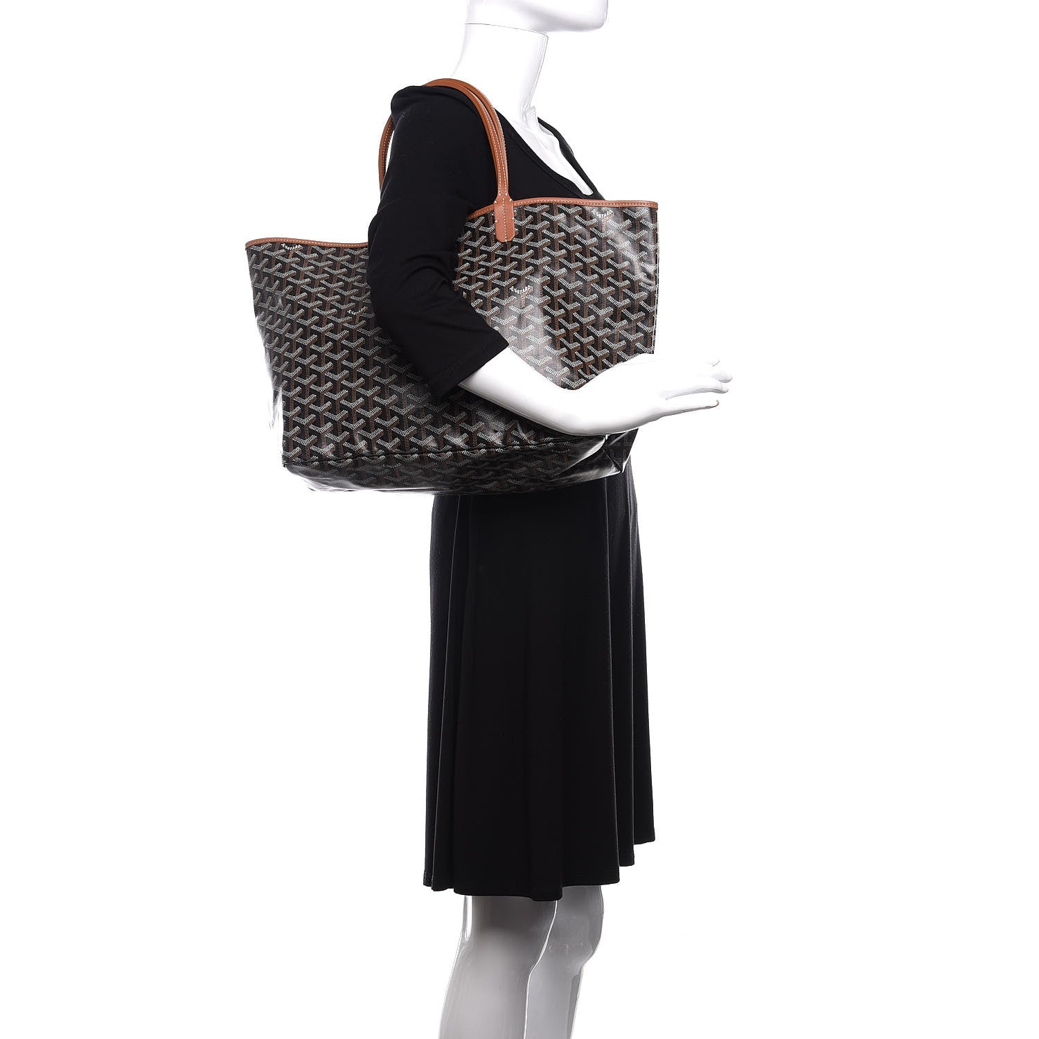Goyard Goyardine Saint Louis PM Black Gold 2 of 9