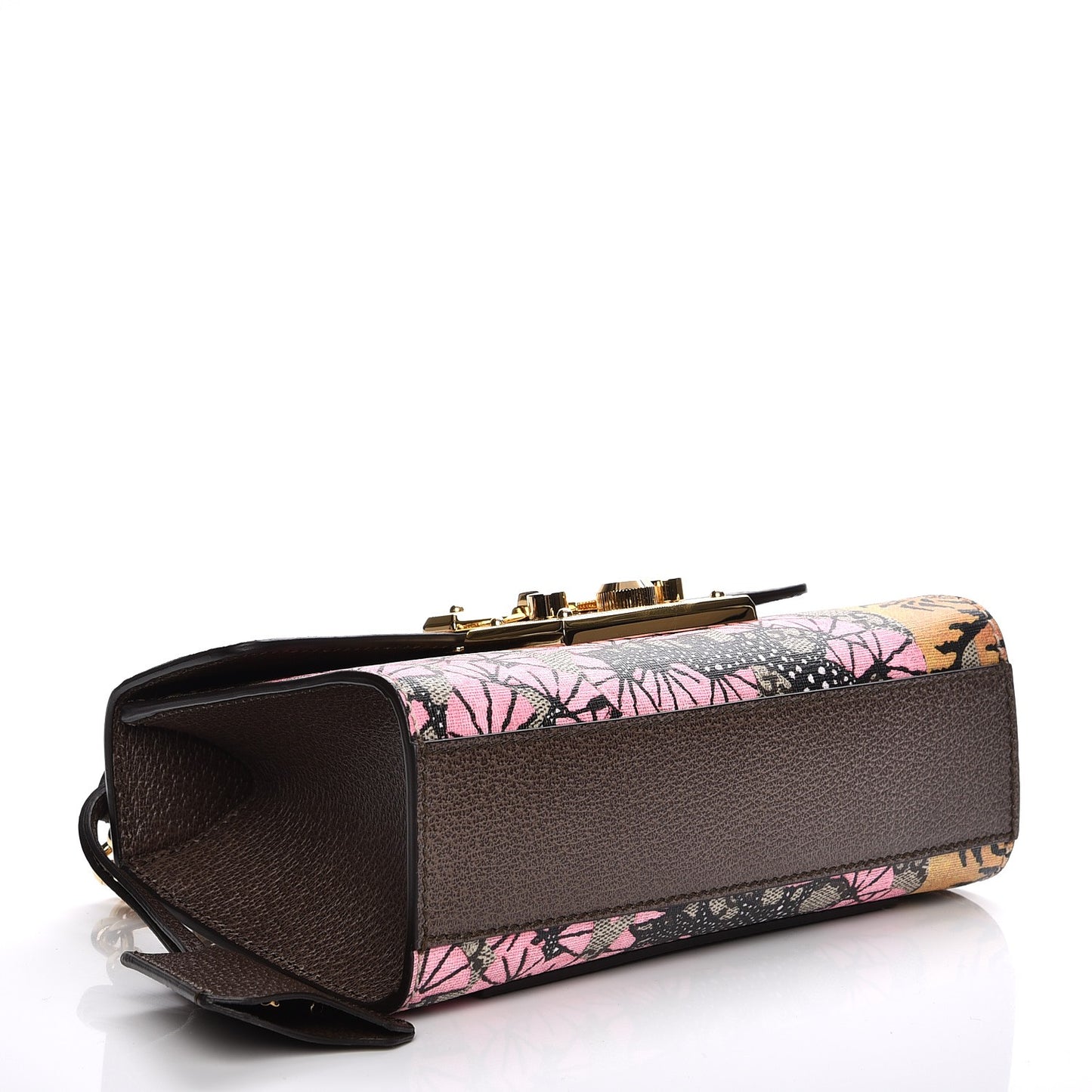 GG Supreme Monogram Bengal Small Padlock Shoulder Bag Beige Pink