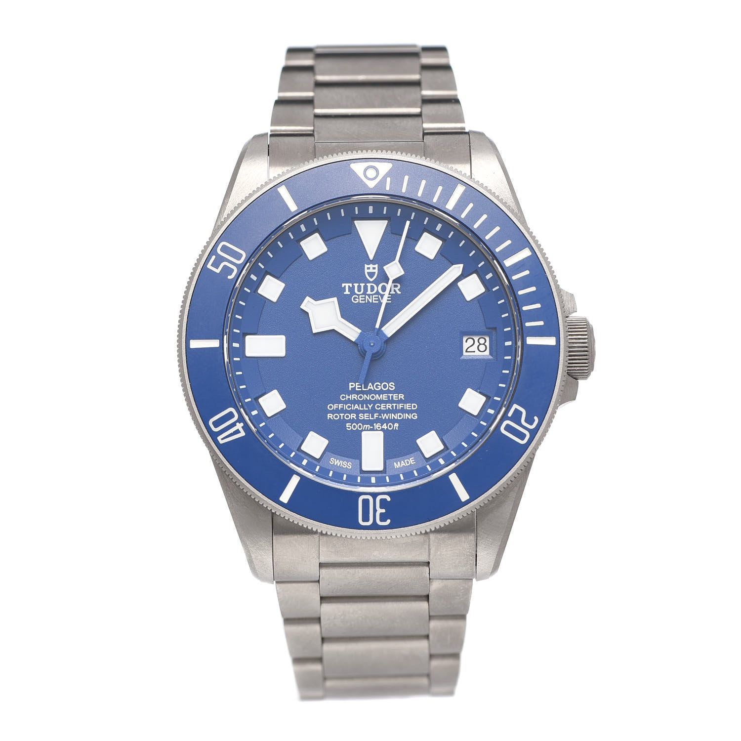TUDOR Titanium 42mm Pelagos Automatic Watch Blue 25600TB 1 of 6