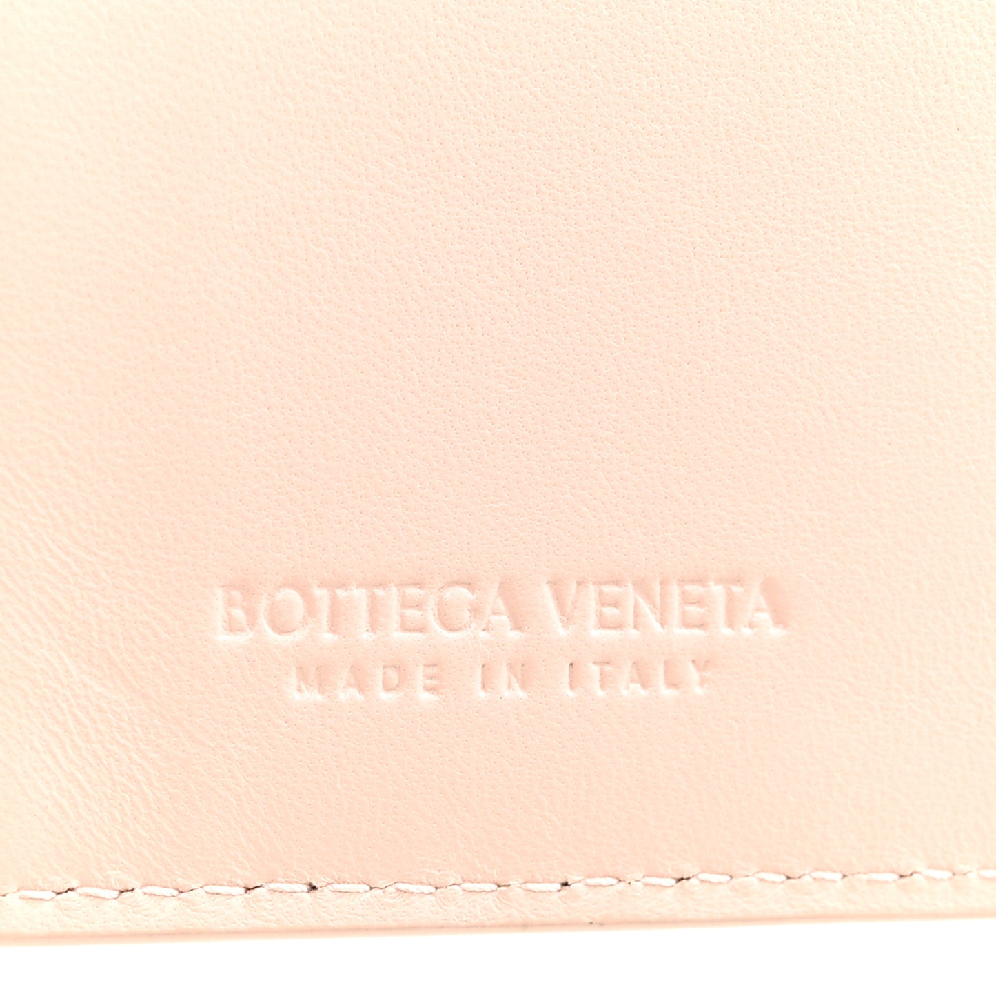 Nappa Maxi Intrecciato Card Holder Melon Washed