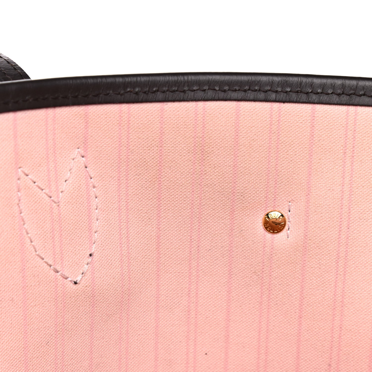 Louis Vuitton Damier Ebene Neo Neverfull MM Rose Ballerine 14 of 17