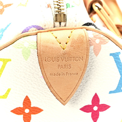 Louis Vuitton Monogram Multicolor Speedy 30 White 6 of 10