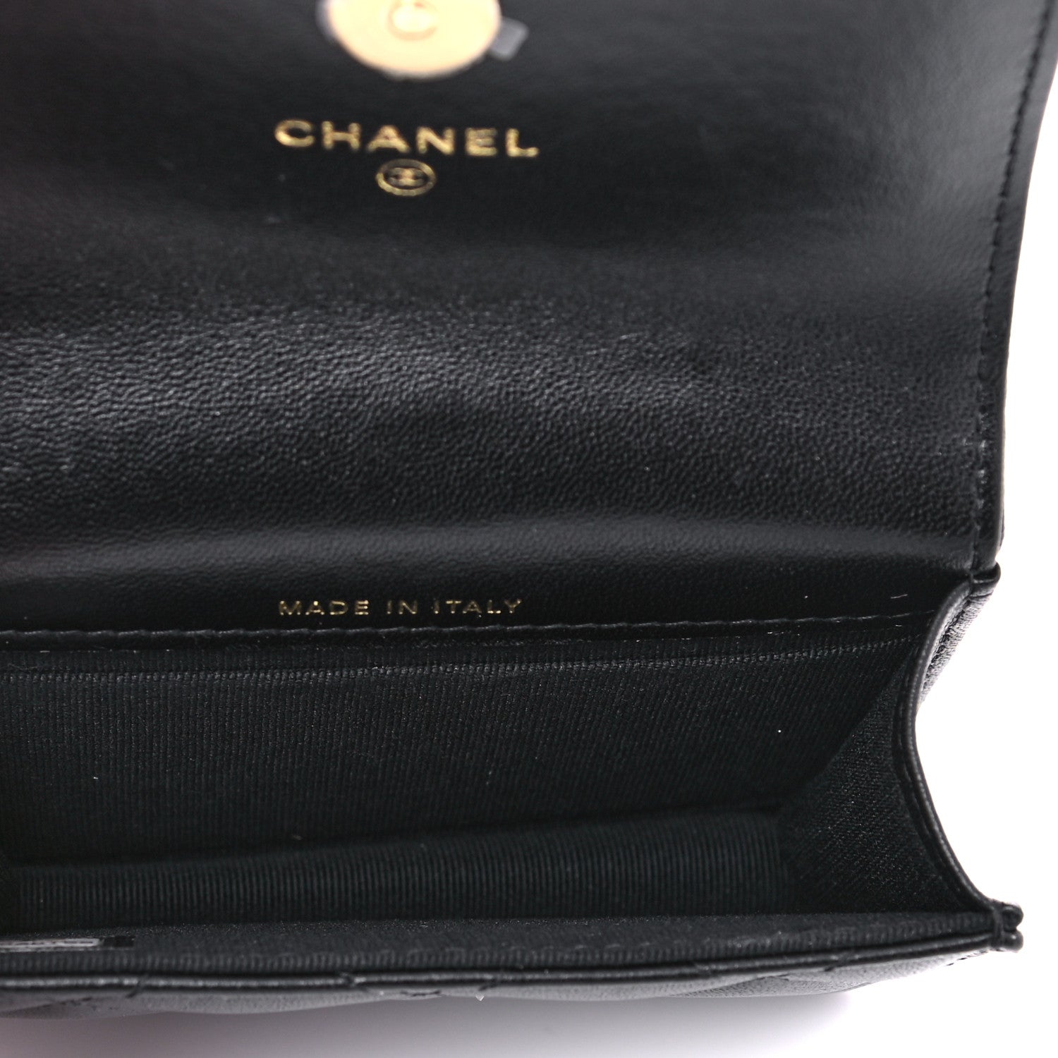 Chanel Lambskin Quilted CC Hook Card Holder Black 5 of 12