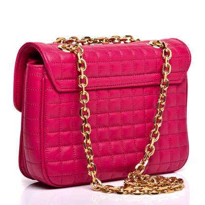Celine Calfskin Quilted Small C Bag Pink 3 of 9